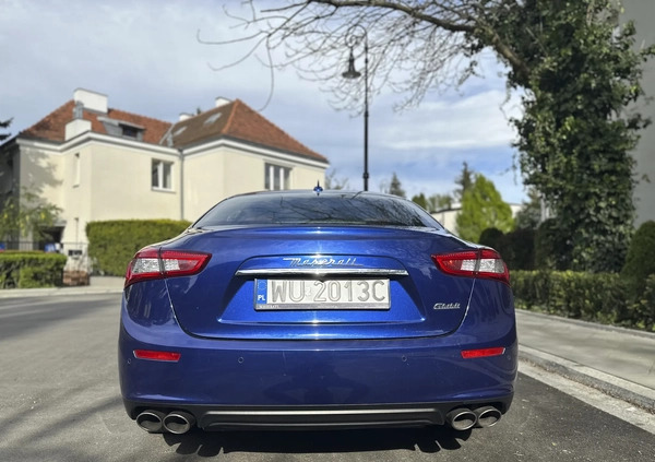 Maserati Ghibli cena 145000 przebieg: 74000, rok produkcji 2015 z Warszawa małe 106